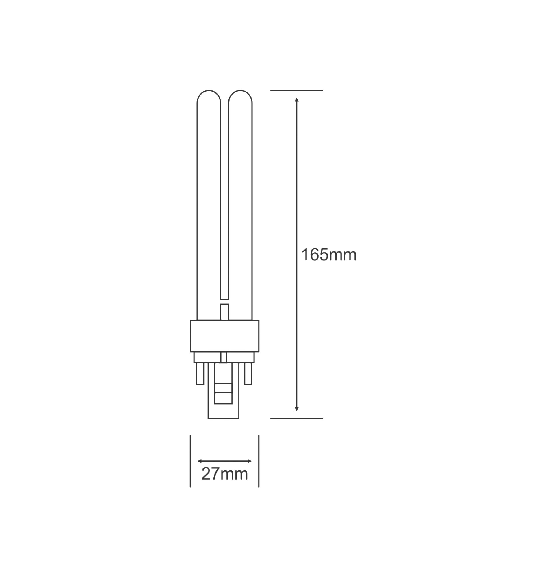 Bona-D/E Fluorescent w/o Ballast Luxram Double Turn